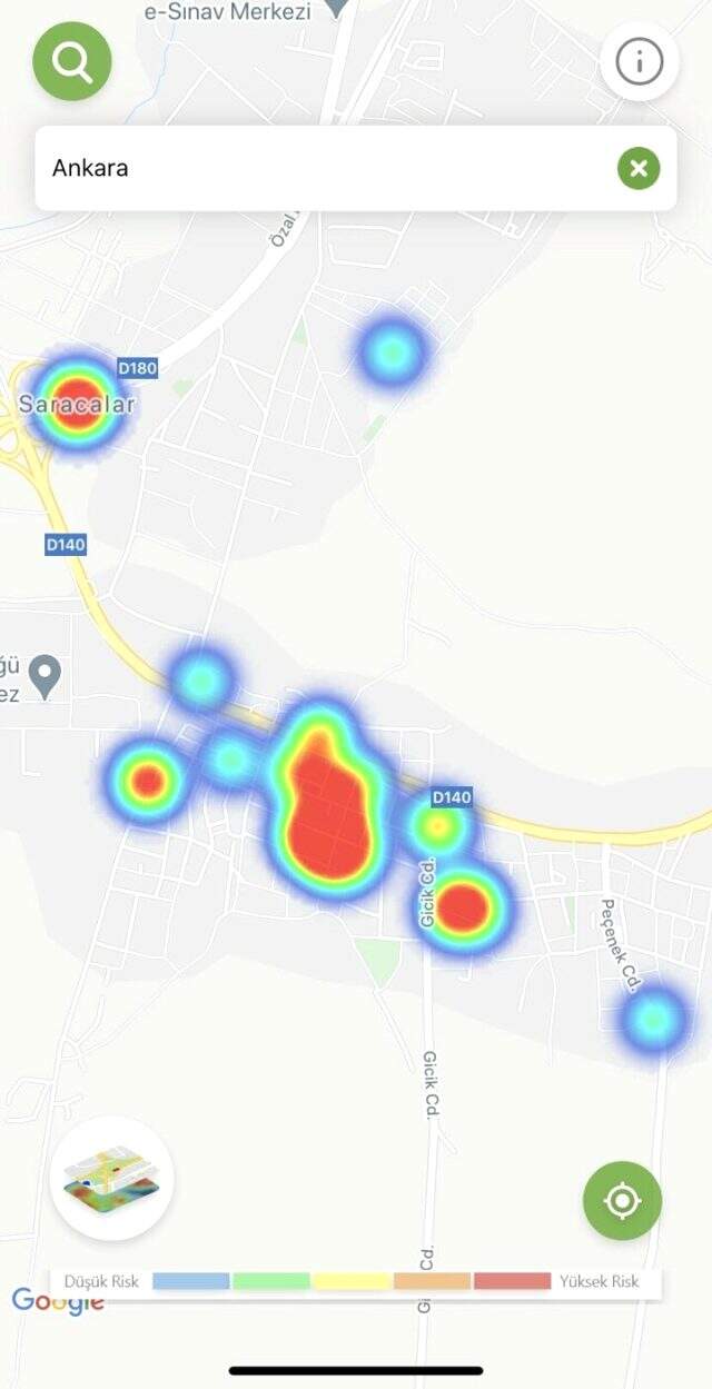 Vaka sayısında başı çekiyor! İşte Ankara'nın korkutan koronavirüs yoğunluk haritası