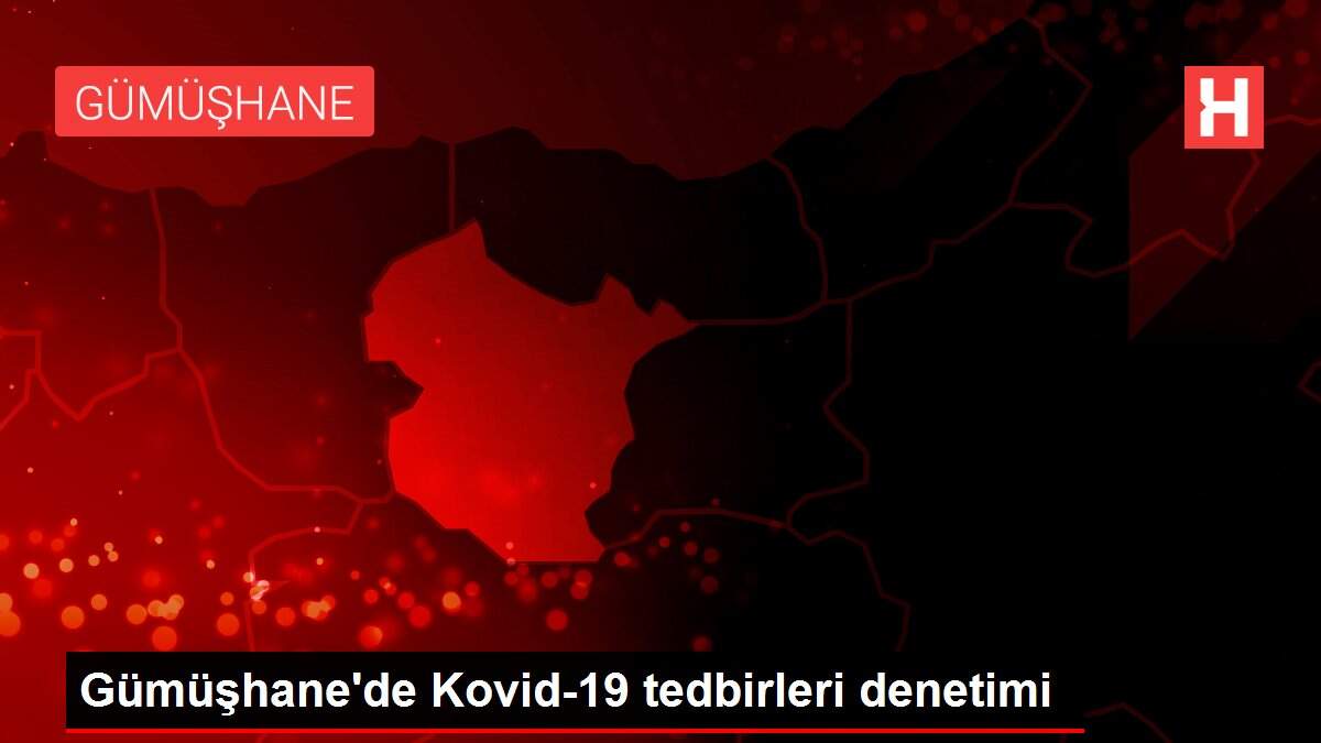 Gümüşhane'de Kovid-19 tedbirleri denetimi