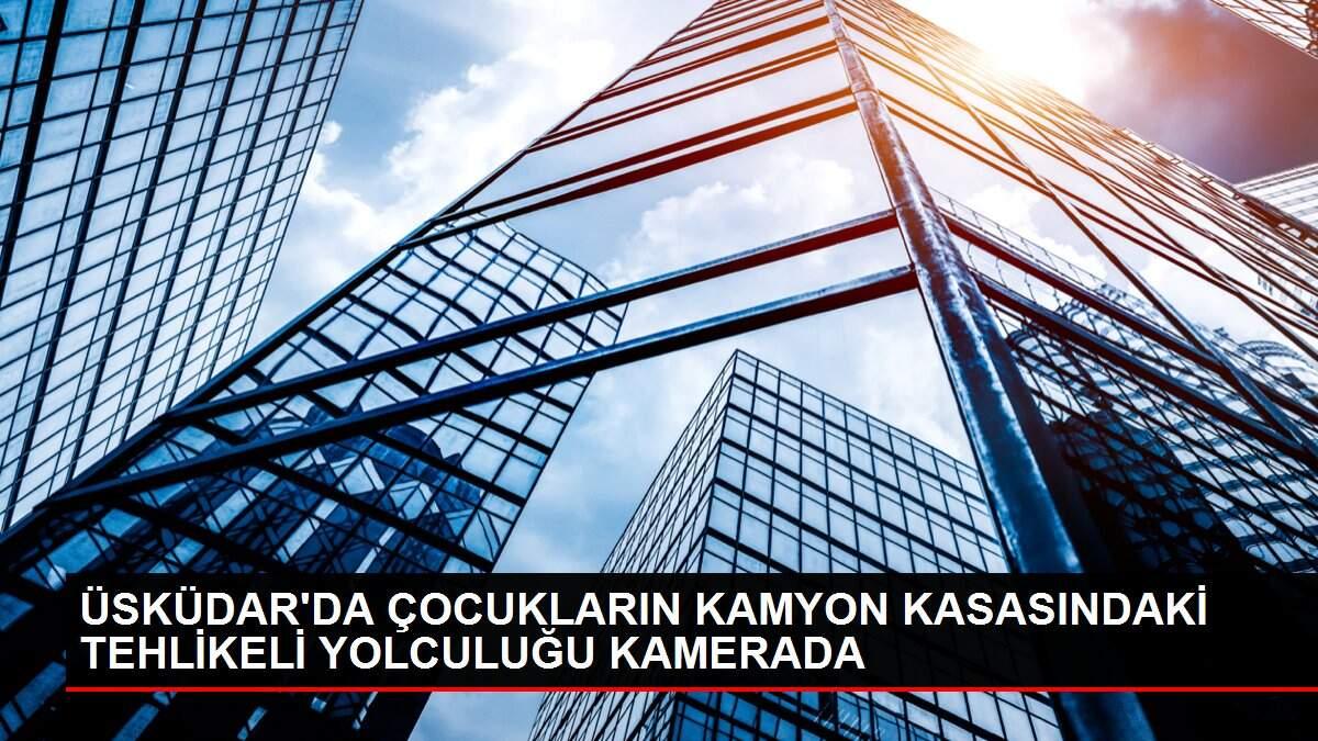 ÜSKÜDAR'DA ÇOCUKLARIN KAMYON KASASINDAKİ TEHLİKELİ YOLCULUĞU KAMERADA