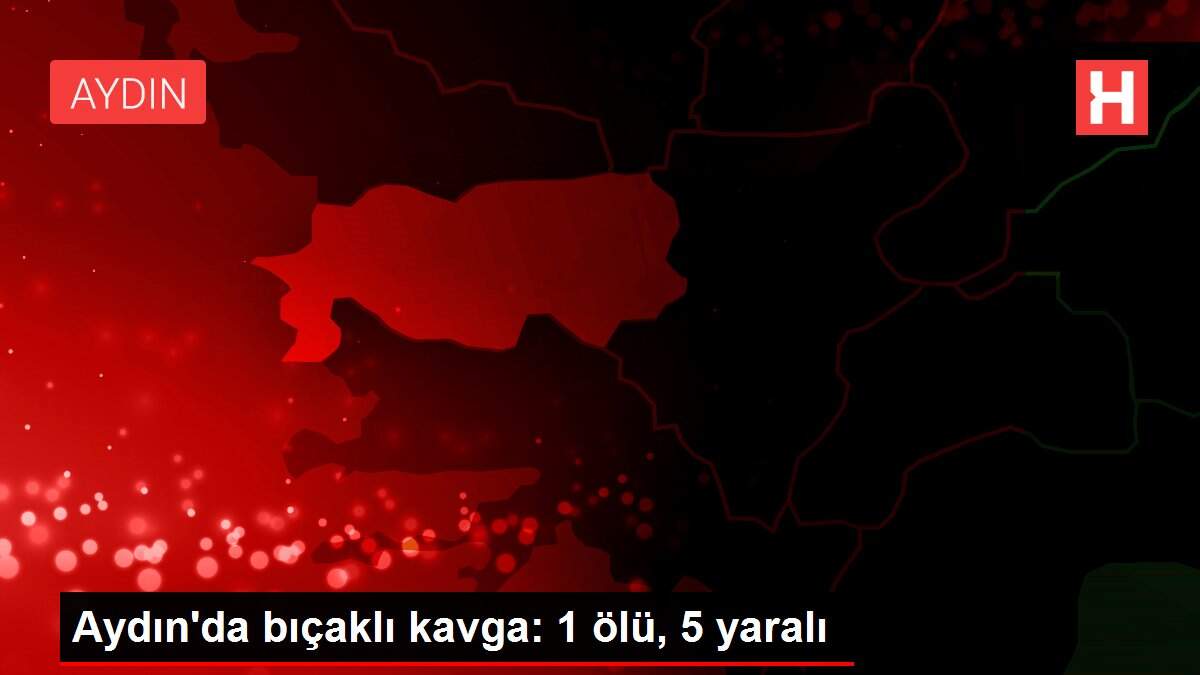 Aydın'da bıçaklı kavga: 1 ölü, 5 yaralı