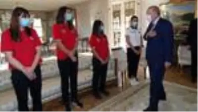 Cumhurbaşkanı Erdoğan, Avrupa Şampiyonu olan U19 Kız Voleybol Takımı'nı kabul etti Cumhurbaşkanı Erdoğan, Avrupa Şampiyonu olan U19 Kız Voleybol Takımı'nı kabul etti