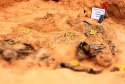 Libya'da Hafter'den kurtarılan Terhune'de ikinci toplu mezar bulundu Libya'da Hafter'den kurtarılan Terhune'de ikinci toplu mezar bulundu