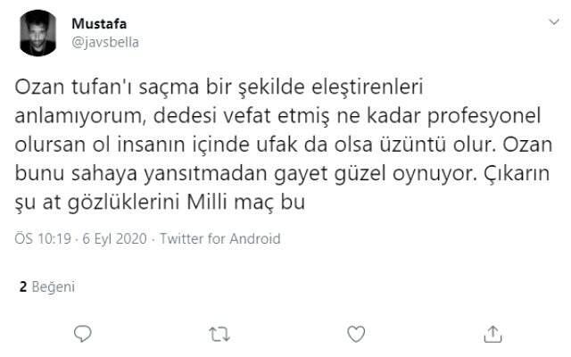 Ozan Tufan, dedesi vefat etmesine karşın Sırbistan maçında sahaya çıkarak takdir topladı Ozan Tufan, dedesi vefat etmesine karşın Sırbistan maçında sahaya çıkarak takdir topladı