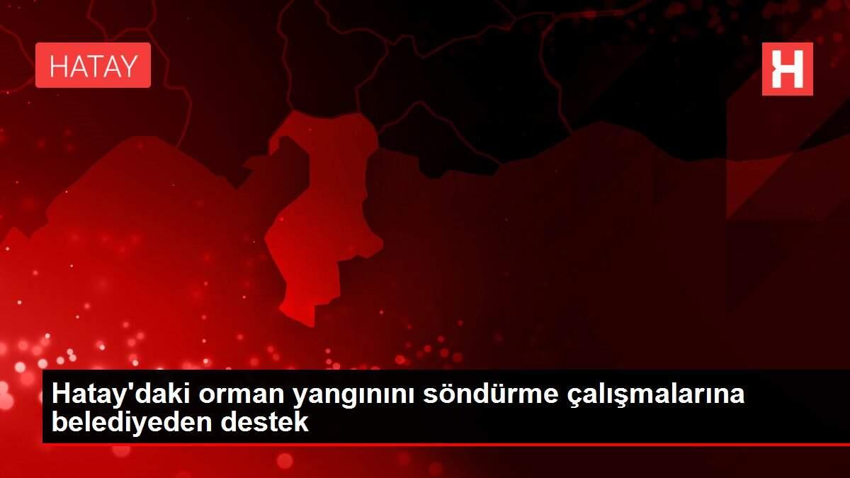 Hatay'daki orman yangınını söndürme çalışmalarına belediyeden destek