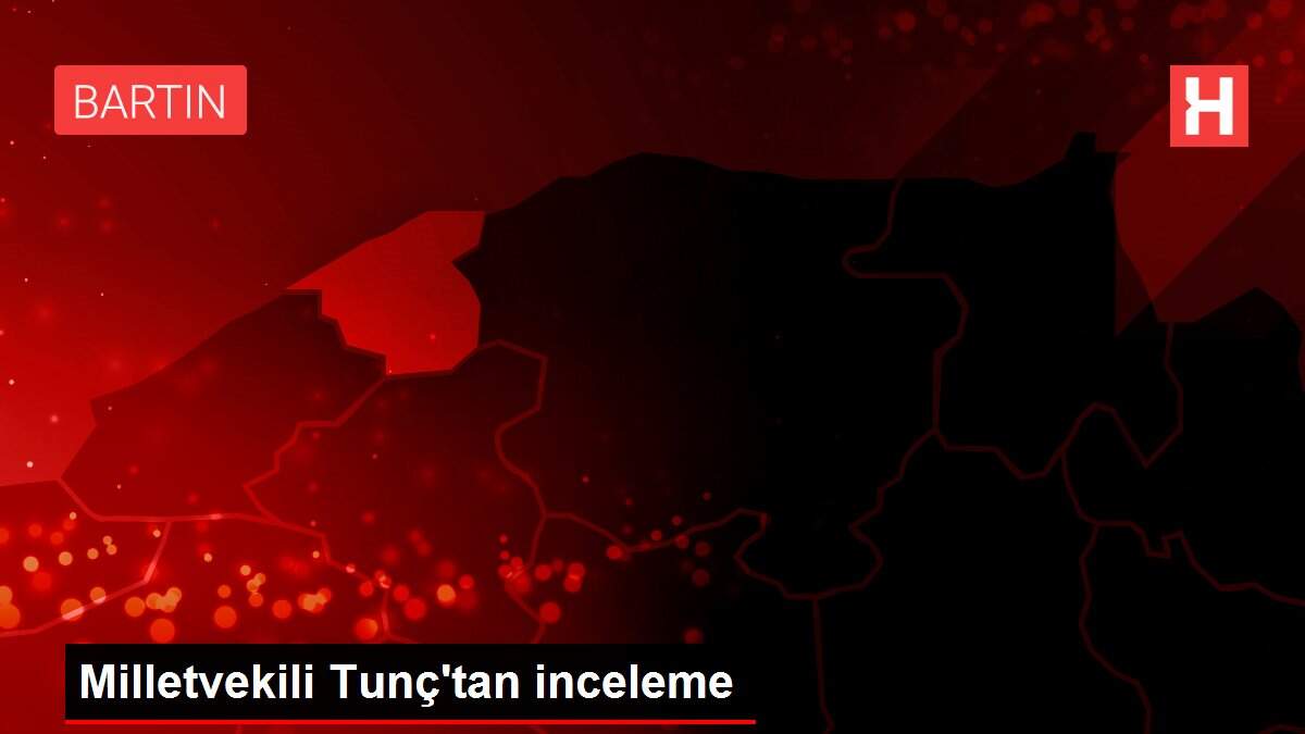 Milletvekili Tunç'tan inceleme