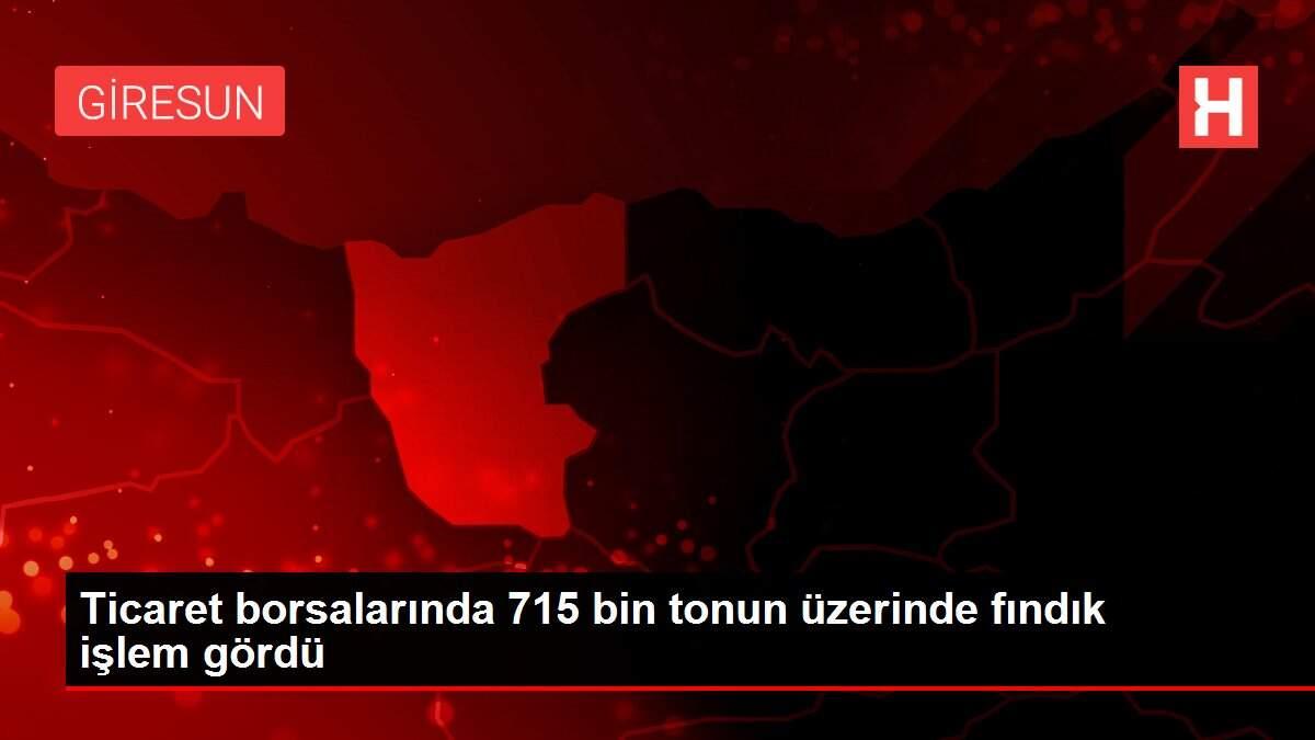 Ticaret borsalarında 715 bin tonun üzerinde fındık işlem gördü