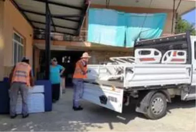 Büyükşehirden 12 vatandaşa hasta yatağı Büyükşehirden 12 vatandaşa hasta yatağı