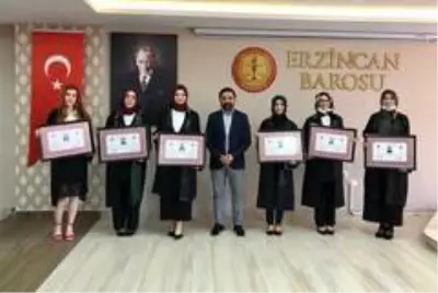erzincan barosu bunyesine 6 yeni avukat