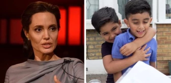 Angelina Jolie Yemen'deki çocuklara para yardımı toplamak için limonata satan çocuklara bağış yaptı