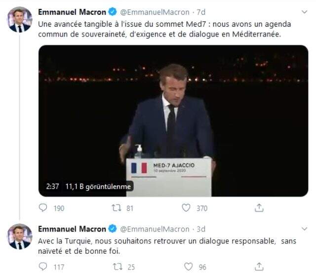 Son Dakika: Cumhurbaşkanı Erdoğan'a yönelik sözleri tepki çeken Fransa Cumhurbaşkanı Macron geri adım attı