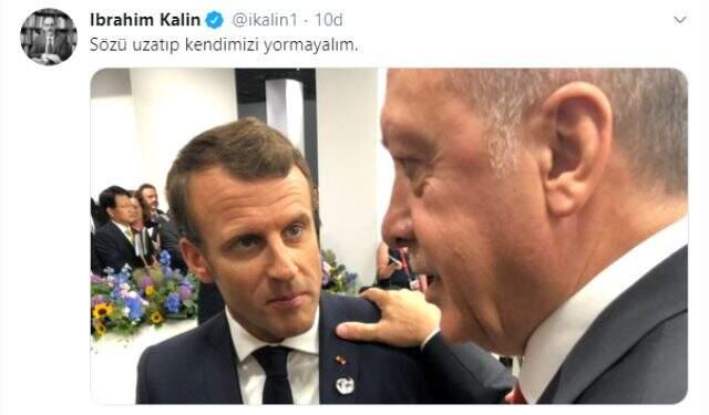 Ibrahim Kalin Cumhurbaskani Erdogan In Macron La Cekilen Fenomen Fotografini Paylasip Mesaji Verdi Haberler