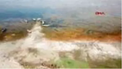 MANİSA Marmara Gölü'nde su 500 metre çekildi, derinlik 1 metreye düştü