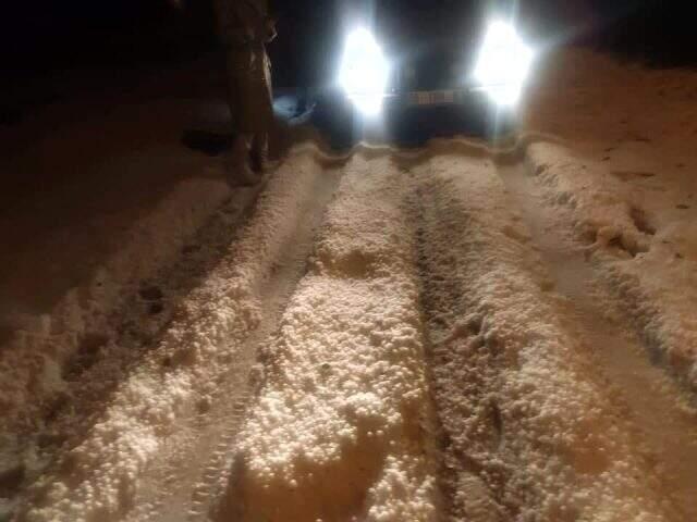 Çankırı Çerkeş'te dolu yağdı! Her yer bembeyaz oldu