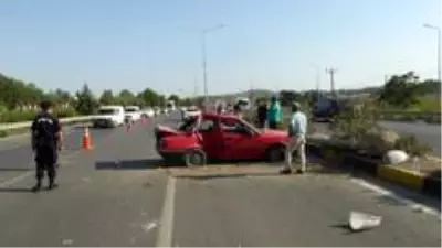 Feci kaza ucuz atlatıldı Feci kaza ucuz atlatıldı
