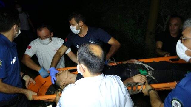 Tuvalet ihtiyacı için ağaçlık alana giden genç, uçuruma yuvarlandı