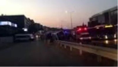 Yolcu otobüsü devrildi: 11 yaralı Yolcu otobüsü devrildi: 11 yaralı