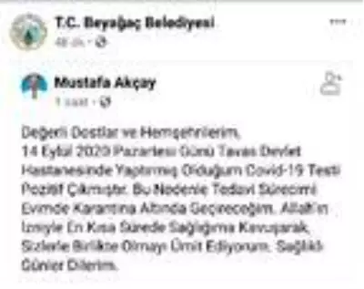 Son dakika haberleri: Beyağaç Belediye Başkanı koronavirüse yakalandı Son dakika haberleri: Beyağaç Belediye Başkanı koronavirüse yakalandı
