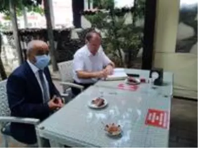 Kaymakam Türköz muhtarlarla bir araya geldi Kaymakam Türköz muhtarlarla bir araya geldi