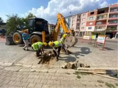 Kiraz ilçesinde doğal gaz için ilk kazma vuruldu Kiraz ilçesinde doğal gaz için ilk kazma vuruldu