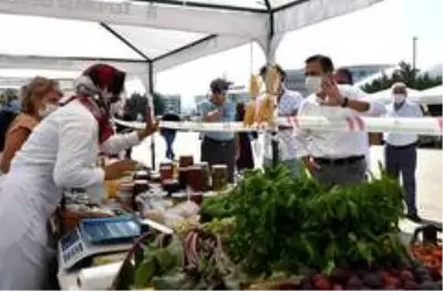 Başkan Ataç'tan üretici kadınlara ziyaret Başkan Ataç'tan üretici kadınlara ziyaret