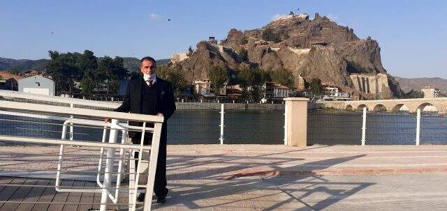 Çorum'da engelli rampasına turnike konulması tepki çekti