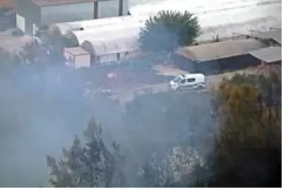 Evlerine yakın bölgede çıkan orman yangınından panikle kaçtılar Evlerine yakın bölgede çıkan orman yangınından panikle kaçtılar