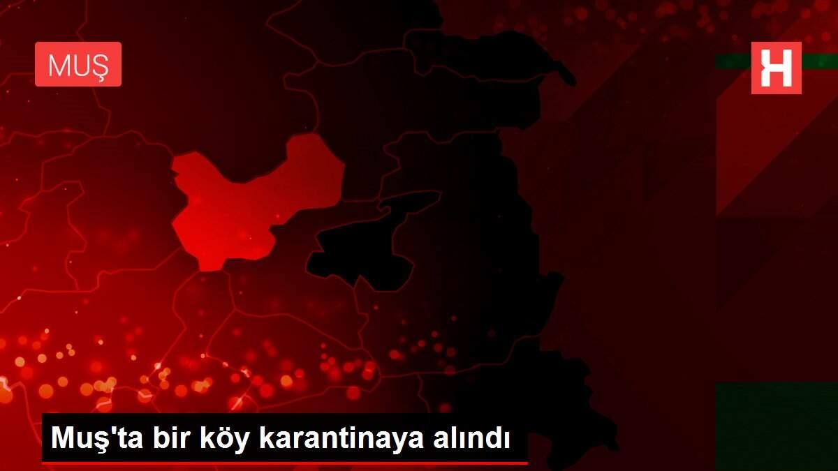 Muş'ta bir köy karantinaya alındı
