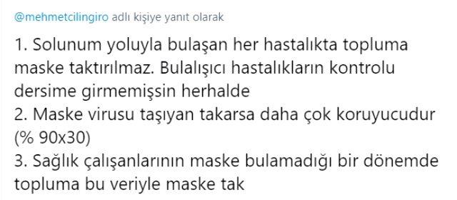 Profesörlerin maske tartışması! Sosyal medya üzerinden birbirlerine girdiler