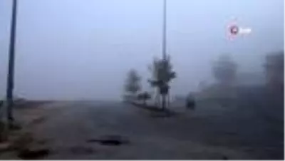 Kilis'te yoğun sis etkili oldu Kilis'te yoğun sis etkili oldu
