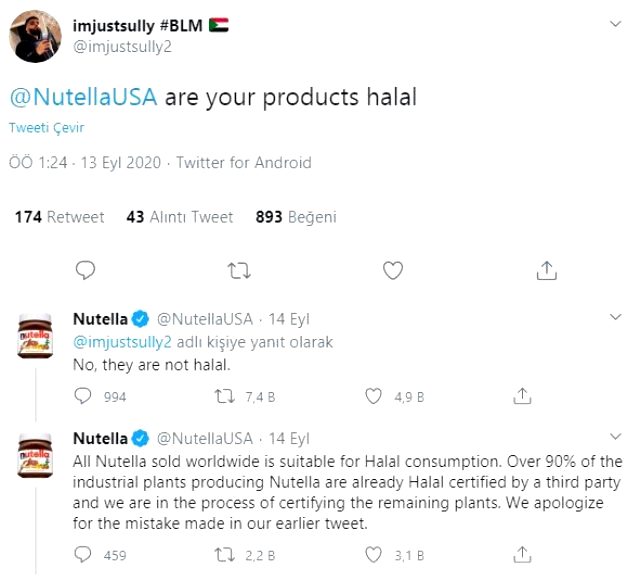Nutella Türkiye'den
