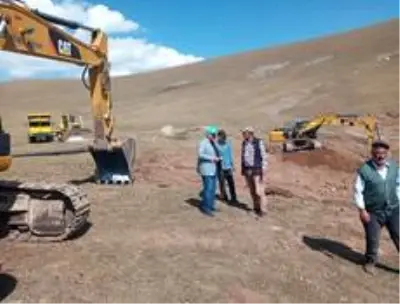 Hayvanlar için Yaylalara Gölet yaptılar Hayvanlar için Yaylalara Gölet yaptılar