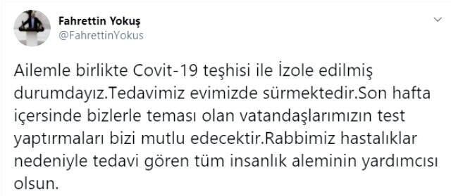 İYİ Parti Konya Milletvekili Fahrettin Yokuş koronavirüse yakalandı İYİ Parti Konya Milletvekili Fahrettin Yokuş koronavirüse yakalandı