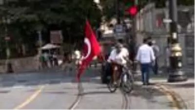 Köln'den 3 bin 300 kilometre pedalı Ayasofya için çevirdi Köln'den 3 bin 300 kilometre pedalı Ayasofya için çevirdi