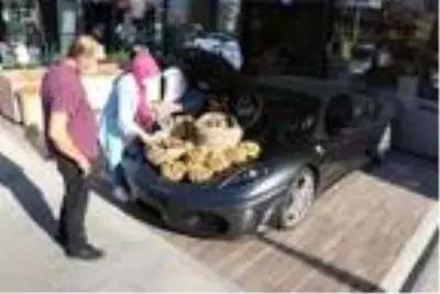 Piyasa değeri 1,5 milyon TL olan lüks otomobilde ceviz sattılar Piyasa değeri 1,5 milyon TL olan lüks otomobilde ceviz sattılar