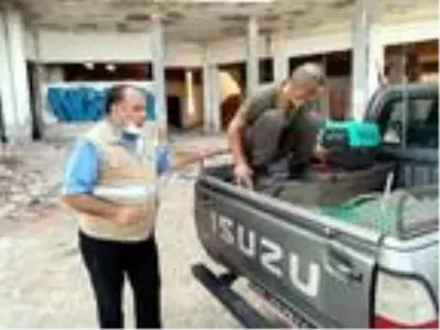 Terk edilmiş binada mahsur kalan tilki kurtarıldı Terk edilmiş binada mahsur kalan tilki kurtarıldı