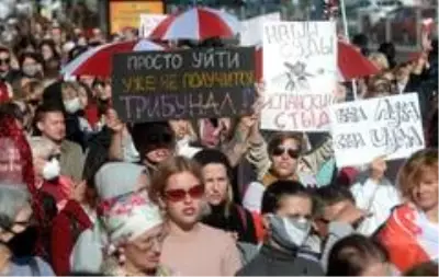 - Belarus'ta kadınlar Devlet Başkanı Lukaşenko'yu protesto etti- Protestoların simgelerinden 73... - Belarus'ta kadınlar Devlet Başkanı Lukaşenko'yu protesto etti- Protestoların simgelerinden 73...