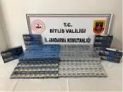Bitlis'te 865 paket kaçak sigara ele geçirildi Bitlis'te 865 paket kaçak sigara ele geçirildi