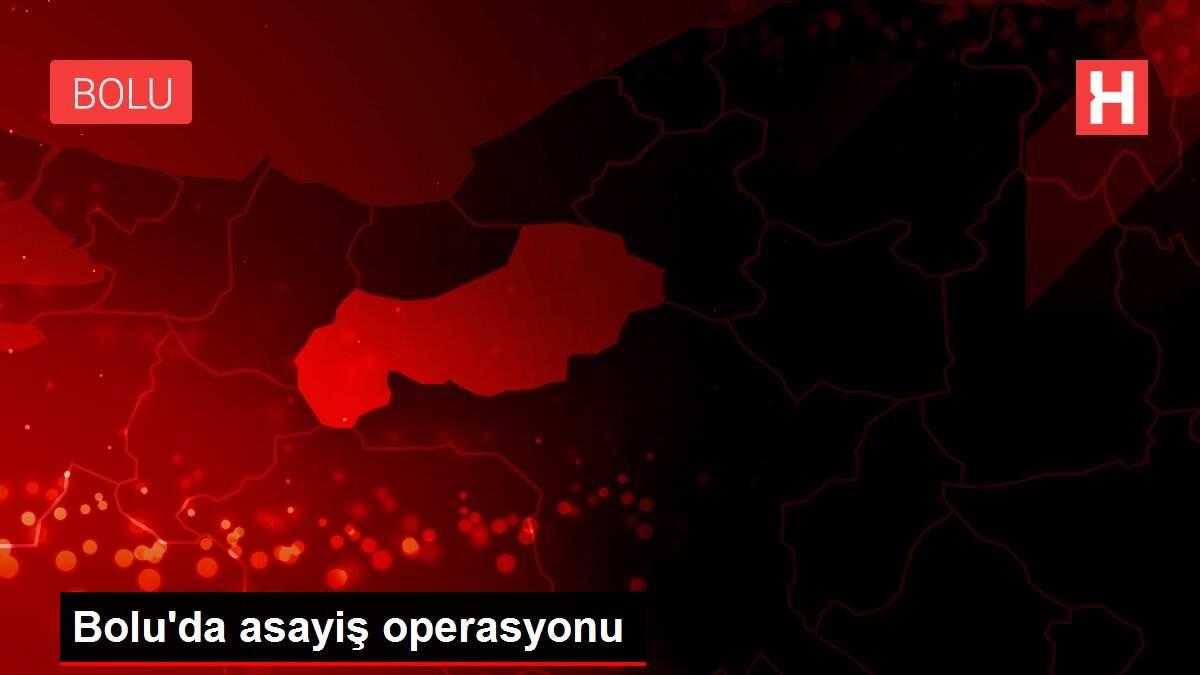 Bolu'da asayiş operasyonu