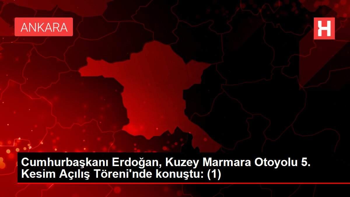 Cumhurbaşkanı Erdoğan, Kuzey Marmara Otoyolu 5. Kesim Açılış Töreni'nde konuştu: (1) Cumhurbaşkanı Erdoğan, Kuzey Marmara Otoyolu 5. Kesim Açılış Töreni'nde konuştu: (1)