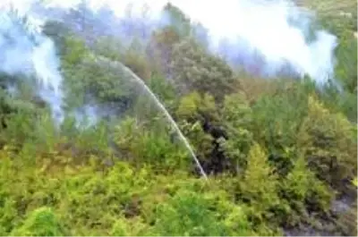 Orman yangınına müdahale ederken baygınlık geçirdi Orman yangınına müdahale ederken baygınlık geçirdi