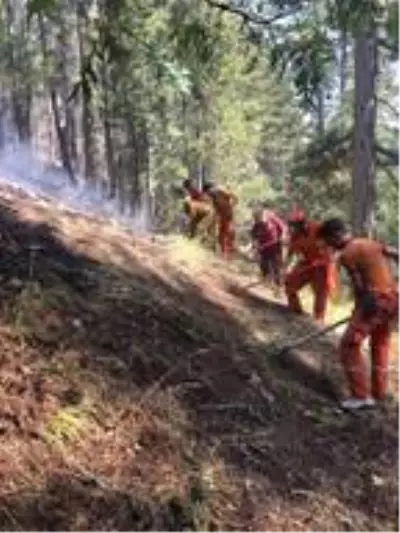 Pozantı'daki yangının kaderini 2 bin 300 metre tırmanan personel değiştirdi Pozantı'daki yangının kaderini 2 bin 300 metre tırmanan personel değiştirdi