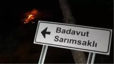 Ayvalık'ta orman yangını yazlık konutları tehdit etmeye devam ediyor Ayvalık'ta orman yangını yazlık konutları tehdit etmeye devam ediyor