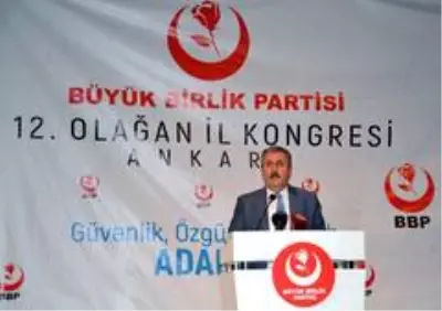 BBP Genel Başkanı Destici, partisinin 12'nci Olağan Kongresi'nde konuştu BBP Genel Başkanı Destici, partisinin 12'nci Olağan Kongresi'nde konuştu