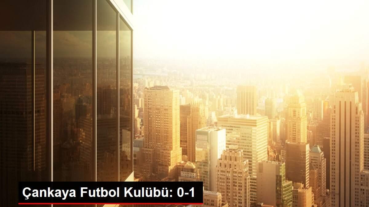 Çankaya Futbol Kulübü: 0-1