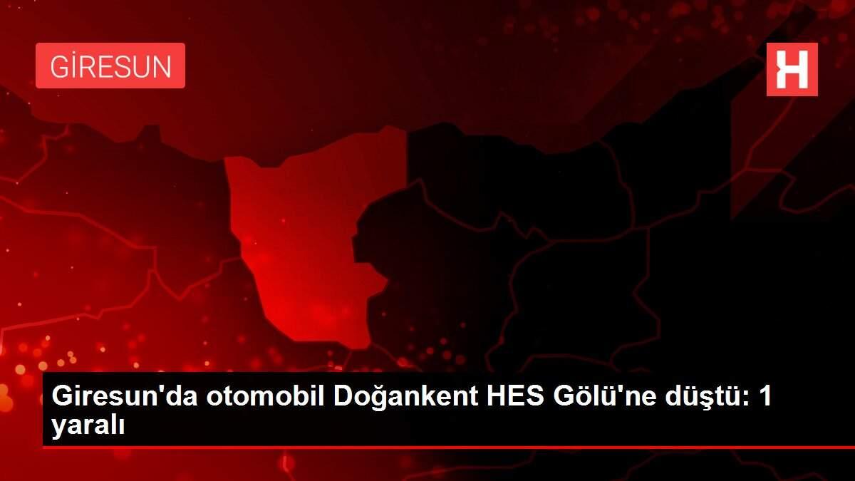 Son dakika haberi | Giresun'da otomobil Doğankent HES Gölü'ne düştü: 1 yaralı