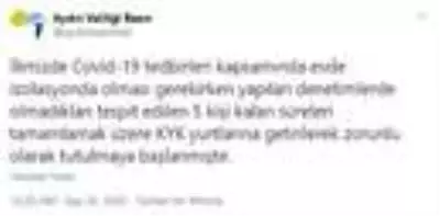 Karantinaya uymayan 5 kişi, KYK yurduna yerleştirildi Karantinaya uymayan 5 kişi, KYK yurduna yerleştirildi