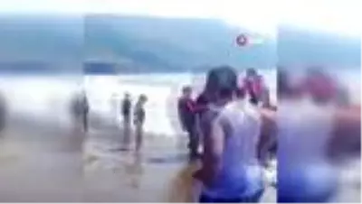 Rip akıntısına kapıldı, boğulmaktan son anda kurtarıldı