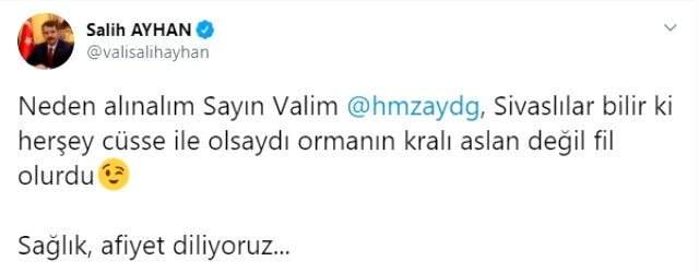 Valiler arasındaki 'Anadolu Aslanı' atışması gülümsetti Valiler arasındaki 'Anadolu Aslanı' atışması gülümsetti
