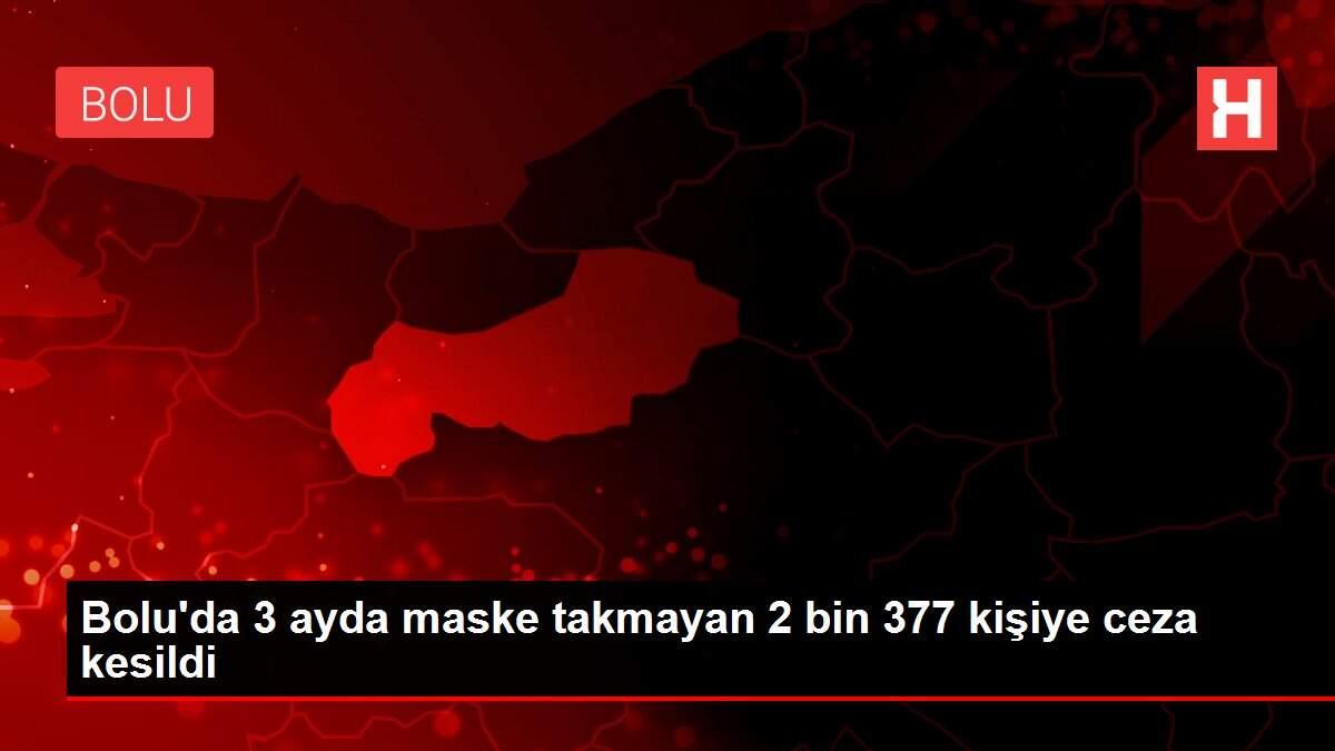 Bolu'da 3 ayda maske takmayan 2 bin 377 kişiye ceza kesildi Bolu'da 3 ayda maske takmayan 2 bin 377 kişiye ceza kesildi