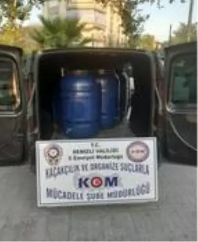 Denizli'de 570 litre şarap ele geçirildi Denizli'de 570 litre şarap ele geçirildi